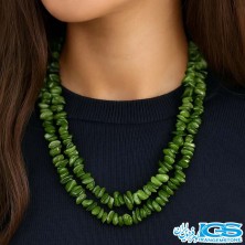 گردنبند یشم سبز راف چیپسی