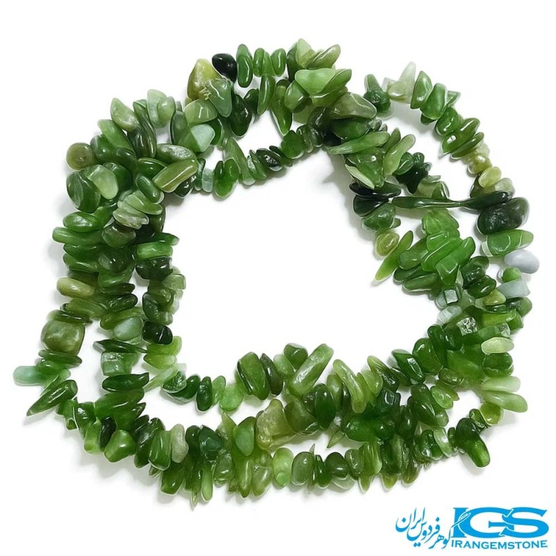 گردنبند یشم سبز راف چیپسی