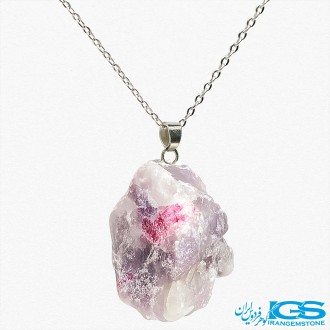 گردنبند یاقوت سرخ راف بدون زنجیر