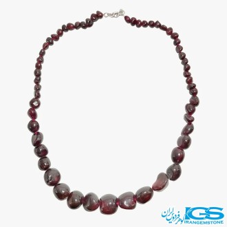 گردنبند گارنت سرخ لعل جواهری