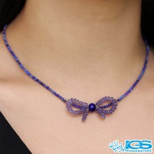 گردنبند لاجورد جواهری اصل و سنگ کیانیت جواهری  آرامش‌بخش