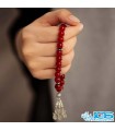 تسبیح سنگ کارنلین 33 تایی
