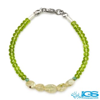 دستبند زبرجد جواهری با پرهنیت