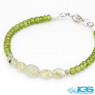 دستبند زبرجد جواهری با پرهنیت