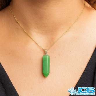 گردنبند منشور آونتورین سبز رگال مانکن