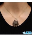 گردنبند چشم گربه سیاه بدون زنجیر