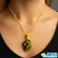 گردنبند سنگ عقیق شجر مکرومه بافی | آرامش، رشد و انرژی مثبت