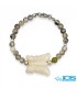 دستبند عقیق شجر و سنگ عقیق سفید پروانه
