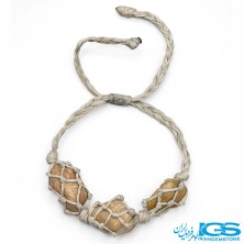 دستبند جاسپر مکرومه بافی فری سایز