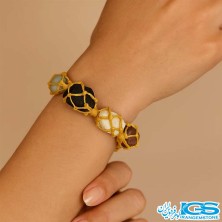 دستبند هفت چاکرا مکرومه بافی