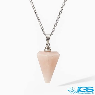 گردنبند پاندول رزکوارتز بدون زنجیر