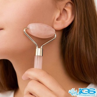 پک ماساژ گواشا وجید رولر سنگ رزکوارتز اصل | برای زیبایی و آرامش پوست