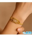 دستبند عقیق مکرومه بافی