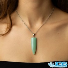 گردنبند آونتورین سبز اصل طرح فشنگی | سنگ شانس و انرژی مثبت