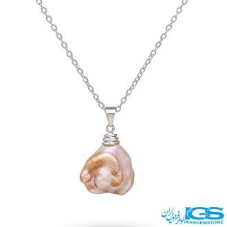 گردنبند سنگ مروارید باروک طبیعی بدون زنجیر