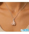 گردنبند سنگ مروارید باروک طبیعی با زنجیر