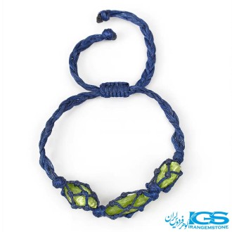 دستبند زبرجد مکرومه‌بافی | انرژی سبزِ شادی و آرامش