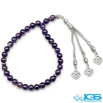 تسبیح سنگ آمیتیست 33 تایی - آرامش و تعادل