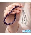 تسبیح سنگ آمیتیست 33 تایی - آرامش و تعادل