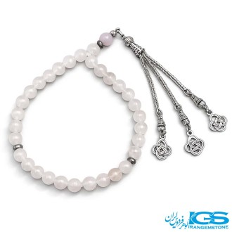 تسبیح سنگ رزکوارتز 33 تایی