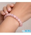 دستبند سنگ رزکوارتز کشی - تقویت عشق و محبت