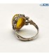انگشتر نقره عقیق زرد شرف الشمس رکاب دست ساز Agate