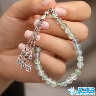 تسبیح فلوریت هفت رنگ 33 تایی