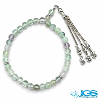 تسبیح فلوریت هفت رنگ 33 تایی