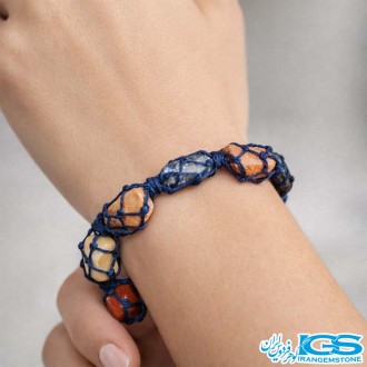 دستبند هفت چاکرا مکرومه بافی