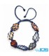 دستبند هفت چاکرا مکرومه بافی