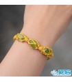 دستبند زبرجد مکرومه‌بافی | انرژی سبزِ شادی و آرامش