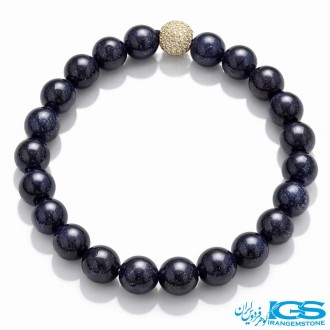 دستبند سنگ دلربا سرمه ای طرح سوفاراسکی کشی | آرامش و زیبایی