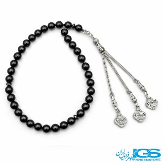 تسبیح تورمالین سیاه ۳۳ دانه اصل | محافظ انرژی منفی