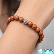 دستبند سنگ دلربا طرح سواراسکی نقره ای| آرامش و زیبایی