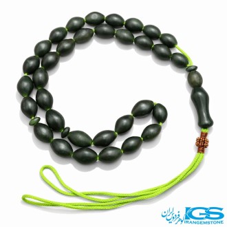 تسبیح شاه مقصود اصل سبز تیره 33دانه