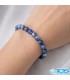 دستبند سنگ لاجورد مکرومه بافی اصل | سنگ آرامش و خرد
