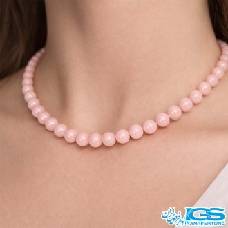 گردنبند رزکوارتز مکرومه بافی اصل | انرژی‌بخش و آرامش‌دهنده