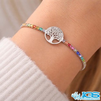 دستبند درخت زندگی با نگین سواروسکی