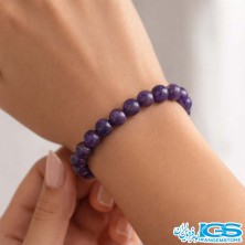 دستبند سنگ آمیتیست طبیعی