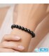 دستبند تورمالین سیاه مکرومه بافی