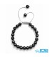 دستبند تورمالین سیاه مکرومه بافی