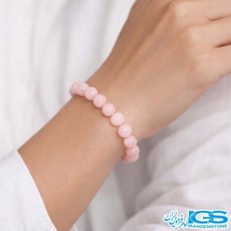 دستبند رزکوارتز مکرومه بافی