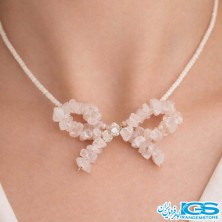 گردنبند رزکوارتز پاپیون