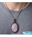 گردنبند سنگ آمیتیست مکرومه بافی