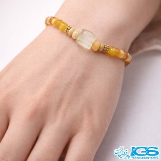 دستبند سنگ اوپال و سیترین