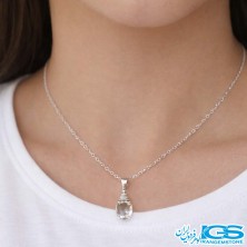 گردنبند سیترین تراش جواهری بدون زنجیر