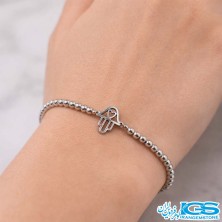 دستبند استیل حدید بافت مکرومه