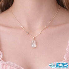گردنبند سنگ کریستال کوارتز (درنجف)