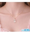 گردنبند سنگ کریستال کوارتز (درنجف)