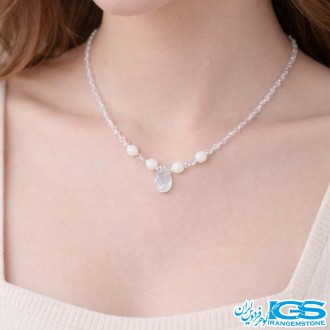 گردنبند سنگ  کریستال کوارتز
